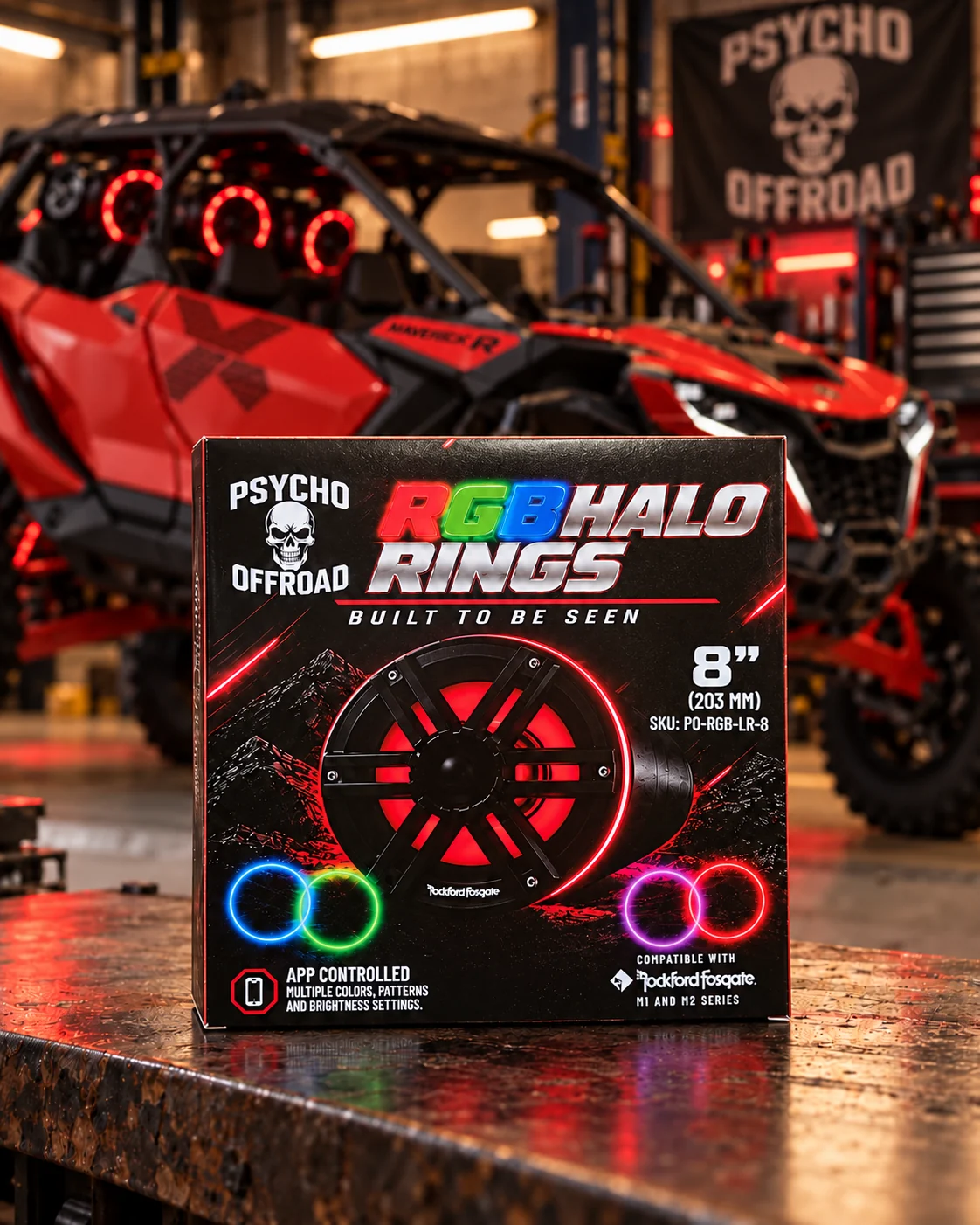 RGB Halo Ring 8"